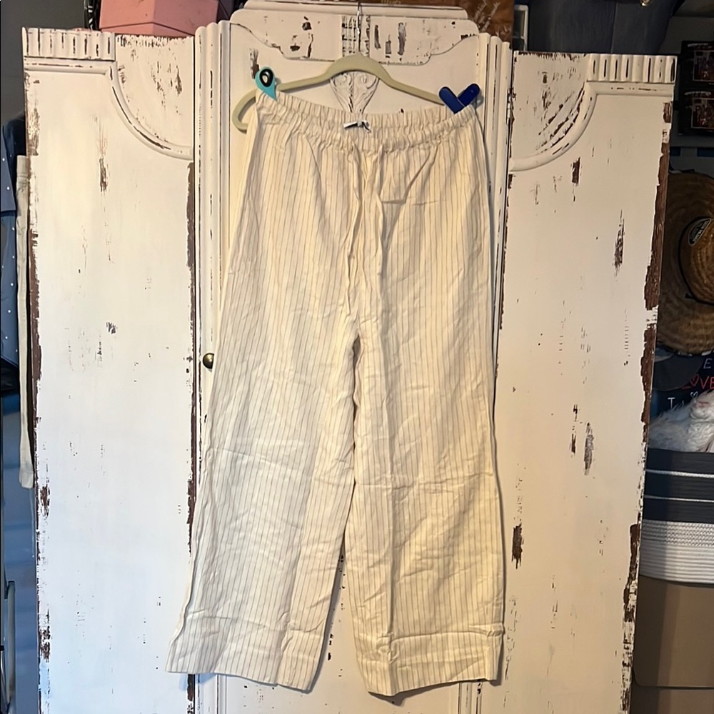 WeWoreWhat Cream Striped Sleep Pants - Picture 2 of 10